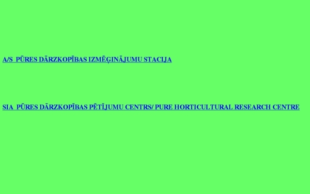 Pūres Dārzkopības izmēģinājumu stacija, AS